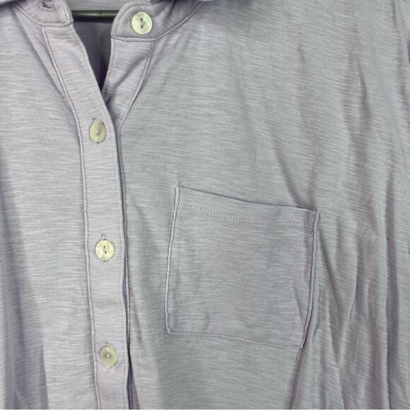 Buffalo David Bitton tshirt tee Lavender Button-Down Women's Shirt - Picture 5 of 9